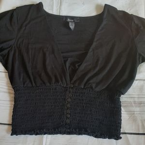 Black v neck top